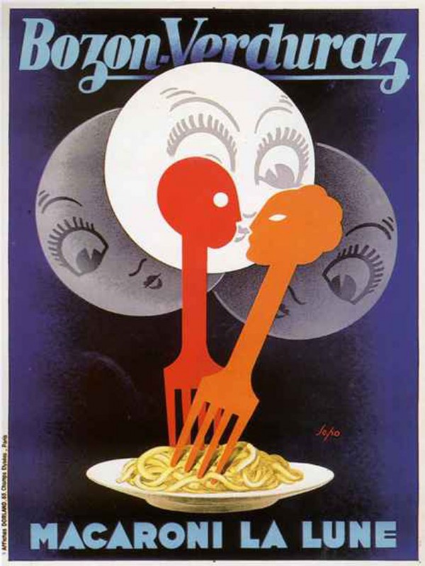 Moon Macaroni Vintage Food Poster by VINTAGE POSTER